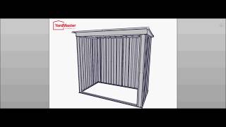 YardMaster StoreAll 10x4 PZ Pent Metal Shed  How to Assemble [upl. by Ahsiek]