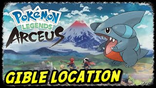 Gible Location  Pokemon Legends Arceus  How to Get Gible [upl. by Sybilla]