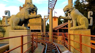 Jaguar Roller Coaster Knotts Berry Farm 4K [upl. by Reinaldos]