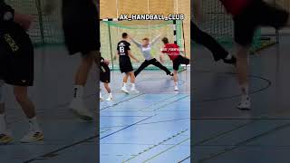 Best fainting shot in handball 💫🥅 bestofhandball handball trending sportsball handballhighlight [upl. by Wiburg100]