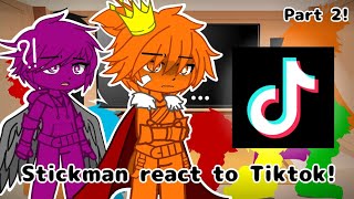 Stickman react to Tiktok  Part 2  AvMAvA  GCRV [upl. by Lazare68]