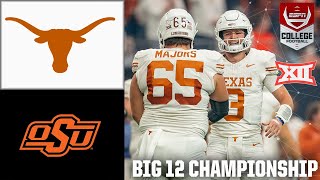 Big 12 Championship Game Oklahoma State Cowboys vs Texas Longhorns  Full Game Highlights [upl. by Mortensen]