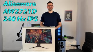 Alienware AW2721D Gaming Monitor  Detailed First Look At This QHD 240Hz Gaming BEAST [upl. by Yelsnya786]