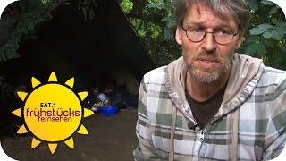 Obdachlos trotz Beamtenpension  SAT1 Frühstücksfernsehen [upl. by Ahsikam330]