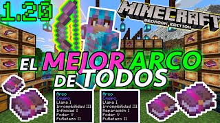 LOS MEJORES ENCANTAMIENTOS PARA UN ARCO MINECRAFT BEDROCK 120 [upl. by Nosinned]