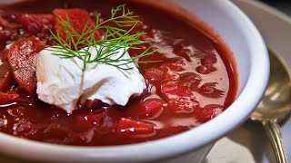 Classic Borscht Recipe  Borscht Soup of Ukrainian origin [upl. by Funch56]