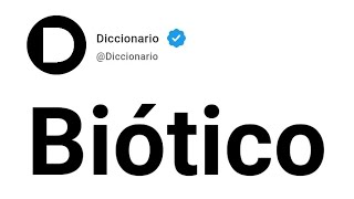 Biótico Significado En Español [upl. by Gilbart]