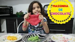 COMO FAZER MASSINHA DE MODELAR COMESTÍVEL  DIY  edible play dough [upl. by Hephzipah]