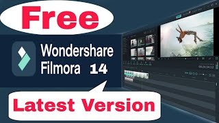 No watermark Wondershare Filmora 14 latest version How to Use freely No Crack file User id key [upl. by Ydissak]