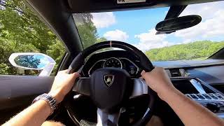 Aventador Roadster POV driving [upl. by Sutsuj461]