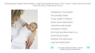 SwaddleDesigns Ultimate Winter Swaddle XLarge Receiving Blanket Made in USA Premium Cotton Flann [upl. by Namad]