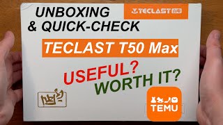 Teclast T50 Max  UNBOXING amp configuration [upl. by Ena]