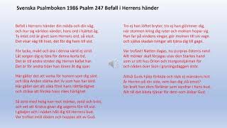 Psalm 247 Befall i Herrens händer [upl. by Eirovi655]