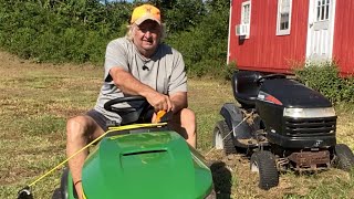 Cutting Grass with the New John Deere S130 and a Short Tour of the Property [upl. by Oilicec]