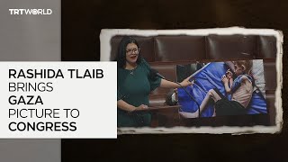 Rashida Tlaib brings Gaza picture to Congress [upl. by Alguire]