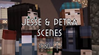 Minecraft Story Mode  Jesse amp Petra Scenes 1080P [upl. by Willner]