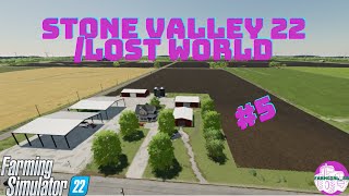 STONE VALLEY 22LOST WORLD Harvesting sunflowers and moving to Lost World  FS22 Timelapse 4K 5 [upl. by Declan367]