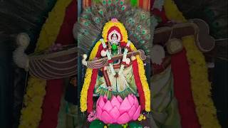 Goddess Saraswati 🙏 saraswatipuja saraswati saraswatialankar goddevi travel temple ytshorts [upl. by Edie]