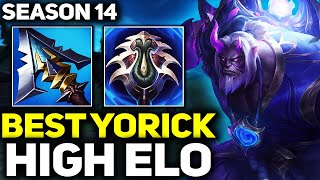 RANK 1 BEST YORICK DOMINATING HIGH ELO IN SEASON 14  League of Legends [upl. by Trilbee]