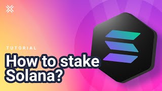 How To Stake Solana SOL  Solana Staking [upl. by Judson]