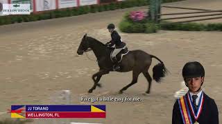 Round Review JJ Torano  Dover SaddleryUSEF Hunter Seat Medal Final [upl. by Anaderol]