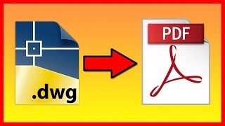 How to convert AutoCAD DWG to a PDF file  Tutorial [upl. by Refinnej]