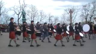 Cadet Force Pipes and Drums  Beat to Retreat  Edinburgh Castle  29th April 17 [upl. by Ahtael]