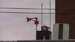 Mineola NY  Original Federal Signal Thunderbolt 1003  Steady HiLo Fire Signal 92818 [upl. by Enovaj]