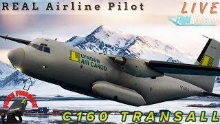 C160 Transall  Critical Cargo DROP  Dutch HarborCold Bay  REAL Airline Pilot  msfs2020 c160 [upl. by Namharludba]