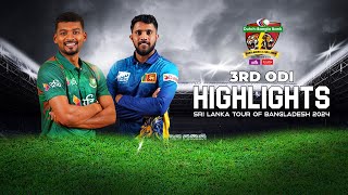 Bangladesh vs Sri Lanka Highlights  3rd ODI  Sri Lanka tour of Bangladesh 2024 [upl. by Moriyama]