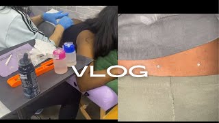 Back Dermal Piercing Vlog 710 pain [upl. by Ihdin]