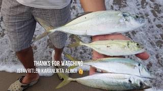 ULTRA LIGHT Fishing from beach part4 Antalya [upl. by Larkin]