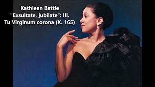 Kathleen Battle Sings Mozart  Exsultate Jubilate K 165 Complete [upl. by Yanaj]