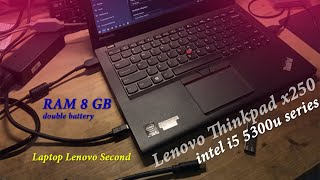 Unbox Laptop Second  Thinkpad X250  i5 5300u Series  No BackLit no finger [upl. by Germain]