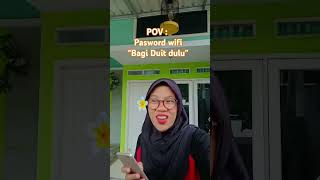 Password wifi bikin salah faham 😂🤭kocaklucu [upl. by Lorsung]