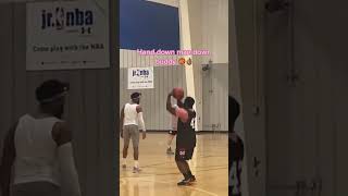 TRASH TALKER gets EXPOSED IN BASKETBALL 🏀👀😳 shorts 5v5 basketball hooper ballislife [upl. by Eelam218]