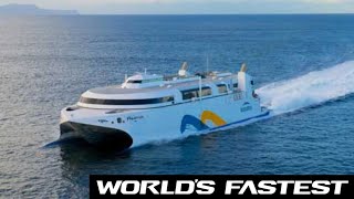 Worlds Fastest Ferry 58 Knots [upl. by Beitch412]