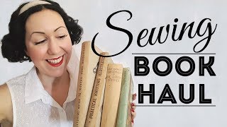 Sewing Book Haul Vintage books on sewing and fashion from the Lifeline Bookfest 2019 [upl. by Moureaux49]