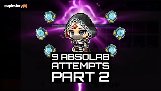 MapleStory M  Bowmaster  AbsoLab Journey 9 Attempts Part 2  112124 [upl. by Ahsiret]