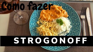 COMO FAZER STROGONOFF DE FRANGO COM CHAMPIGNON  RÁPIDO E FÁCIL [upl. by Swayder139]