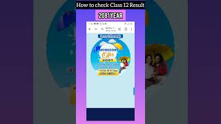 How to check Class 12 Result 2081  NEB class 12 result herney tarika shorts class12result [upl. by Nnylimaj861]