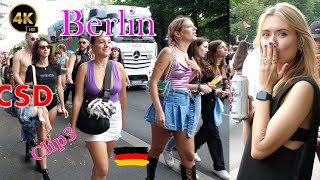 Berlin CSD Pride Day in Germany 4K Walk  Clip3 July 2023 [upl. by Inat]