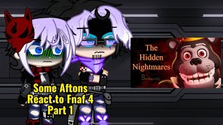 Some Aftons react to Fnaf 4  Part 1  My AU  Gacha Life 2  The Hidden Nightmares [upl. by Hwang320]