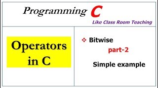 operators in c  bitwise  part2 [upl. by Taffy]