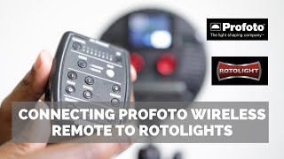 How to Connect the Profoto Wireless Remote to Rotolights [upl. by Aihsiym528]