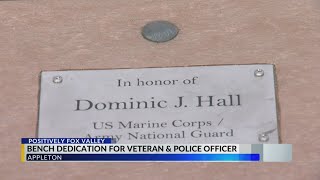 Outagamie County Veterans bench dedication ceremony honoring Staff Sergeant Dominic J Hall [upl. by Peppie]