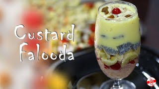 Custard Falooda  Falooda Recipe  Homemade Falooda  Falooda recipe Malayalam [upl. by Inama695]