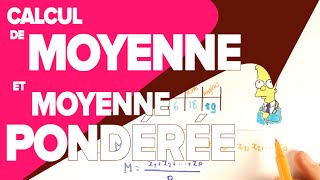 Statistique  Moyenne et Moyenne Pondérée  Mathrix [upl. by Svend401]