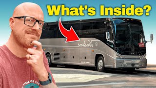 I Tried Americas Most LUXURIOUS First Class Bus [upl. by Hinkel]