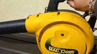 McCulloch MAC 320BV Petrol Leaf Blower Demo [upl. by Lunn]